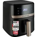 Produktbild: Russell Hobbs Heißluftfritteuse 4,3 Liter Rapid AirFryer sehr kleines Gehäuse effizientes Design - Schwarz/Silber