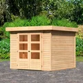 Produktbild: Karibu Gartenhaus Arnis 3,5, BxT: 266x262 cm, naturbelassen oder terragrau