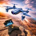 Produktbild: 4.5 Kanal RC ferngesteuerter Quadcopter mit Live-Kamera in HD, Drohne mit Akku