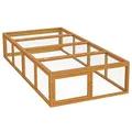 Produktbild: Wiltec XXL Freilaufgehege Holz 1800 x 900 x 480 mm, Kasten Stall mit klappbarer Abdeckung, Kleintierstall Kaninchen Hasen, Freigehege