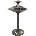 Produktbild: Vidaxl - Vogelbad Mit Springbrunnen Bronzen 50×91 Cm Kunststoff