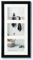 Produktbild: walther design Bilderrahmen schwarz 3X 15x20 cm Galerie mit Passepartout, Home Holzrahmen HO352B