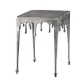 Produktbild: Riess Ambiente Extravaganter Beistelltisch Liquid LINE S 34cm Silber Tropfen-Design Wohnzimmertisch Tisch