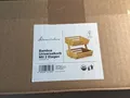 Produktbild: H103 Hausleben® TT11148 Universalkorb mit 2 Etagen, 34x22x28 cm, Bambus
