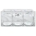 Produktbild: Sandra Rich GmbH Glas VASE Bottle Balanced. 3 kleine Flaschen ca 7,5 x 5,5 cm. Transparent KLAR 1166-8-99