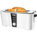 Produktbild: Unold Toaster Design Dual, Langschlitztoaster, 4 Scheiben, 1350 Watt, Kunststoff, weiß