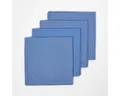 Produktbild: Homescapes Stoffserviette 4er-Set Stoffservietten blau – 45 x 45 cm, 100% Baumwolle