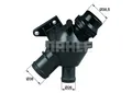 Produktbild: BEHR Thermostat Kühlmittel TM 25 108 für BMW F20 F31 F30 X3 F10 E84 F11 X1 F25