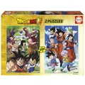 Produktbild: Educa - Dragon Ball | 2 Puzzlepackungen mit jeweils 500 Teilen. Messen: 34 x 48 cm. Beinhaltet die puzzlekleber FixPuzzle. Seit 11 Jahren (19915)