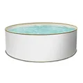 Produktbild: Paradies Pool® Aufstellpool Becken Set - Gartenpool mit Stahlwand in rund mit sandfarbener Folie inkl. hochwertigen Skimmer mit Einlaufdüse (300 x 120)
