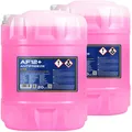 Produktbild: 2 x 20 L MANNOL AF12+ KÜHLERFROSTSCHUTZ ROSA -40°C FERTIG-MIX für VW G12 G12+