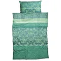 Produktbild: Casatex Bettwäsche Barock Biber smaragd Größe 155x220 cm (80x80 cm)