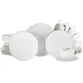 Produktbild: Creatable Kombiservice Valencia, Weiß, Gold, Keramik, 30-teilig, 200 ml,200 ml, handbemalt, lebensmittelecht, stapelbar, Essen & Trinken, Geschirr, Geschirr-Sets, Kombiservice