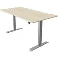 Produktbild: Sitz-/Stehtisch Move 1 elektr. höhenverstellbar BxTxH 160x80 -123cm ahorn/silber