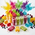 Produktbild: FACKELMANN Eisformen Set, 15 Eisformen für Stieleis, leckeres selbstgemachtes Eis, Sorbet und Frozen Yoghurt, spülmaschinengeeignet, Designed in Germany, bunt