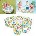 Produktbild: SET: Intex Planschbecken Pineapple Splash Pool + Schwimmring + Ball - Ananas
