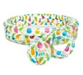 Produktbild: 3-Ring-Pool-Set Ananas Planschbecken Schwimmbecken Pool Becken Ball Schwimmring