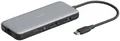 Produktbild: DIGITUS Docking Station, USB-C, 7-Port, grau / schwarz