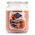 Produktbild: Candle-Brothers Große Duftkerze im Glas mit Deckel | Pumpkin Caramel Latte | Duftkerze Kürbis | Kerze 2 Docht | Kerze lange Brenndauer | Geschenk für Frauen