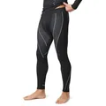 Produktbild: Snocks Thermounterhose Herren - extra warm, enganliegend & schnelltrocknend, elastisch & atmungsaktiv - Gr. M - Lange Unterhose, Skiunterwäsche - Schwarz