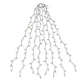 Produktbild: SALCAR 1,5m Weihnachtsbaum Lichterkette mit Ring und 8 Girlanden, 200er LED Christbaumbeleuchtung für 90cm bis 150cm Tannenbaum, Bunt