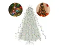 Produktbild: Salcar LED-Lichterkette LED Lichterkette Weihnachtsbaum mit Ring weihnachtsbaumbeleuchtung, 9 Modi / 1,5m 8 Girlanden für 90cm - 150cm Tannenbaum