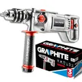 Produktbild: GRAPHITE Schlagbohrmaschine 1050W 2-Gang Bohrmaschine mit Schlagfunktion 16mm Bohrfutter 2500 U/min Rechts/Links 40mm Holz 20mm Beton 16mm Stahl