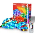 Produktbild: BRILONER - LED Strip 5m mit Fernbedienung, dimmbar, RGB IC dynamischer Farbwechsel, CCT, LED Streifen, Leiste, Zimmer Deko, Gaming Deko, Band, Party, Lichtleiste, 5000x10x3 mm, Weiß