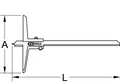 Produktbild: KS TOOLS Tiefenmessschieber mit Messstift, 0-300mm (300.0554)