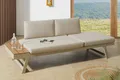 Produktbild: riess-ambiente Loungesofa MODULAR MIAMI 230cm champagner greige - Aluminium, WPC, wetterfest, Einzelartikel 1 Teile, Outdoor-Liege · Balkon/Terrasse/Garten · verstellbares Kopfteil