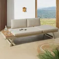 Produktbild: Gartenlounge MODULAR MIAMI - 230cm - champagner greige - Aluminium - verstellbar