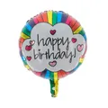 Produktbild: Folienballon Rund Happy Birthday Wolke 45cm Luftballon Geburtstagsballon Ballon