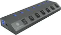 Produktbild: RaidSonic IB-HUB1701-C3 7 port USB 3.0 Type-A Hub