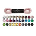 Produktbild: Mount Swiss Luxury Schuhbänder I Wasserabweisende und reißfeste Schnürsenkel rund ø 2-3 mm aus feiner Baumwolle/gewachst Farbe: pink.1302, Länge: 80 cm
