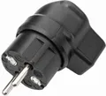 Produktbild: 341006 341 Vollgummi Winkelstecker, 250 V, schwarz