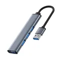 Produktbild: USB-Hub 4-in-1-Multiport-Adapter mit 1 USB-3.0-Anschluss 3 USB-2.0-Ports für ...