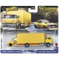 Produktbild: 1:64 Hot Wheels Premium 2024 Team Transport JBM34 Toyota Corolla Levin + Sakura