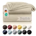Produktbild: Fleecedecke 270x230 cm - Oeko-TEX zertifizierte Kuscheldecke - Wohndecke 270x...
