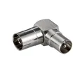 Produktbild: adaptare 90 Grad Winkel Adapter mit IEC-TV-Antenne Stecker und Buchse nickel SAT-Kabel