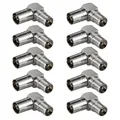 Produktbild: 10x KOAX Winkeladapter Buchse > Stecker 90° Kupplung Antennen Verbinder TV SAT