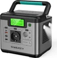 Produktbild: SWAREY S500 Pro Tragbare Stromerzeuger Solarspeicher Power Station 518Wh/144000mAh, Reine Sinuswelle Lithium-Ionen-NCA-Akku Generator ,sofortige Spitzenleistung 1000W,230AC, PD65W Typ-C, 2DC/3USB-Anschlüsse für Camping/Emergency/Hause