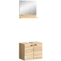 Produktbild: Xonox.Home Boston/Tampa Waschbeckenunterschrank / Spiegel 44x144 cm - Schwarz