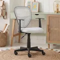 Produktbild: Schreibtischstuhl Kinder STUDIO ergonomisch, Weiß - Kinderschreibtischstuhl für Kinderzimmer, drehbar und höhenverstellbar mit Armlehnen, atmungsaktiver Meshbezug [max. Belastbarkeit 100 kg]