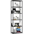 Produktbild: Akord - Industrielles Regal Schwarz 60 Cm 6 Regalböden B60xh32xt192 Cm