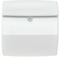 Produktbild: Burg Wächter Piano 886 W Kunststoff-Briefkasten, Querformat, Öffnungsstopp, Zeitungsfach, weiß (35610)