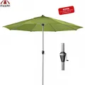 Produktbild: Doppler großer Sonnenschirm Active Kurbel 380cm Mast 48mm PES Fresh Green