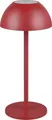 Produktbild: Reality Leuchten LED Akku-Tischleuchte Ricardo rot 30 cm warmweiß