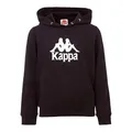 Produktbild: Kappa Unisex Taino Hooded Sweatshirt Kids Kapuzenpullover Hoody 705322J Schwarz, Bekleidung:152