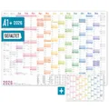 Produktbild: Häfft® XXL Wandkalender 2026 groß A1 + quer (89 x 63 cm), gefalzt, 15 Monate: Nov 2025 - Jan 2027 inkl. A4-Jahresplaner, Wandplaner 