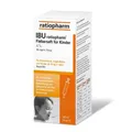 Produktbild: IBU-ratiopharm® 4 % Fiebersaft für Kinder 200 mg/5 ml Sirup